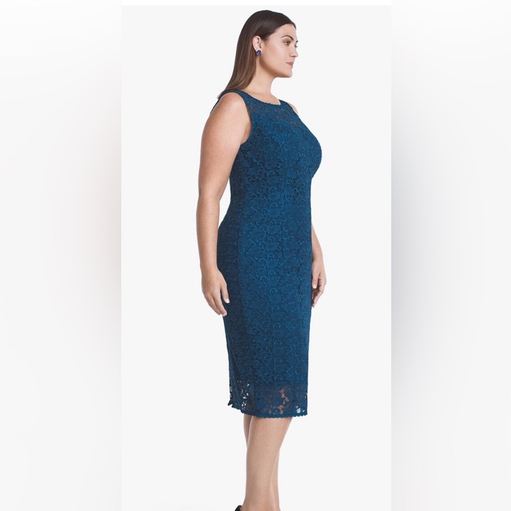 White House Black market Sleeveless sheath lace dress